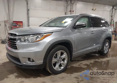 2016 Toyota Highlander Limited V6 z USA, uszkodzony, nr VIN 5TDDKRFH1GS332436